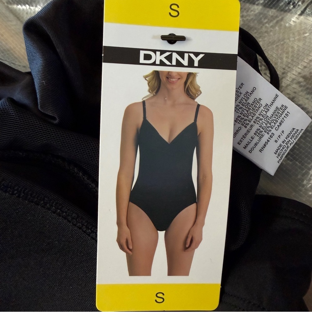 DKNY Crossover Tummy Control 1 pc Swimsuit - Picture 7 of 10